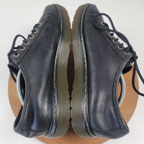 Doc Dr Martens Black Leather Shoes Mens Shoe Size 12 Farrell Lace Up - Picture 3 of 13